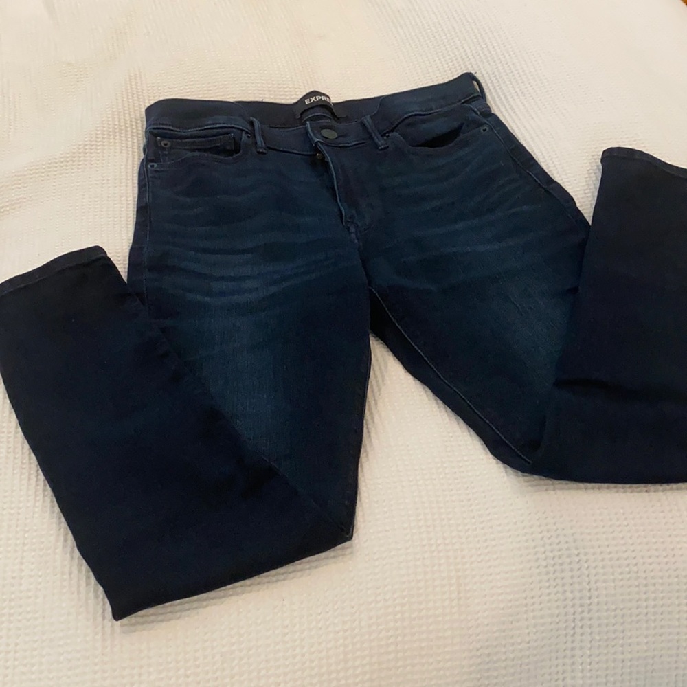 Express Darkwash Supersoft Leggings